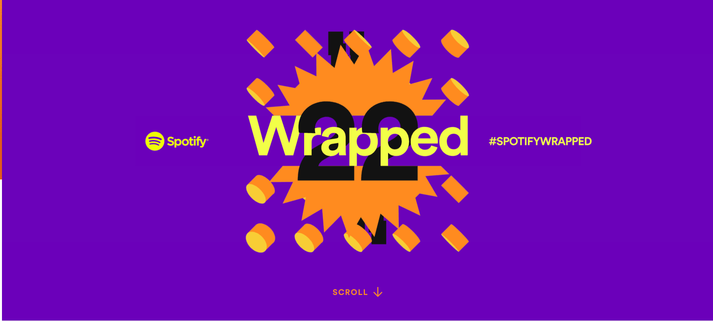 Spotify wrapped 2022 demonstrating emotion through their marketing campaign with nostalgia