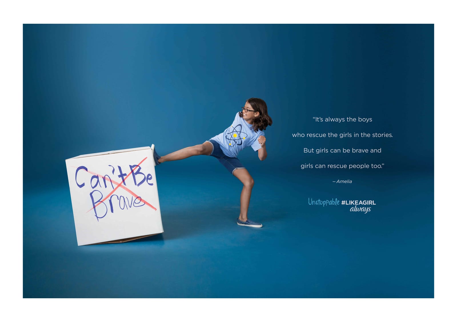 Always #LikeAGirl empowering advertisement with confident young girls