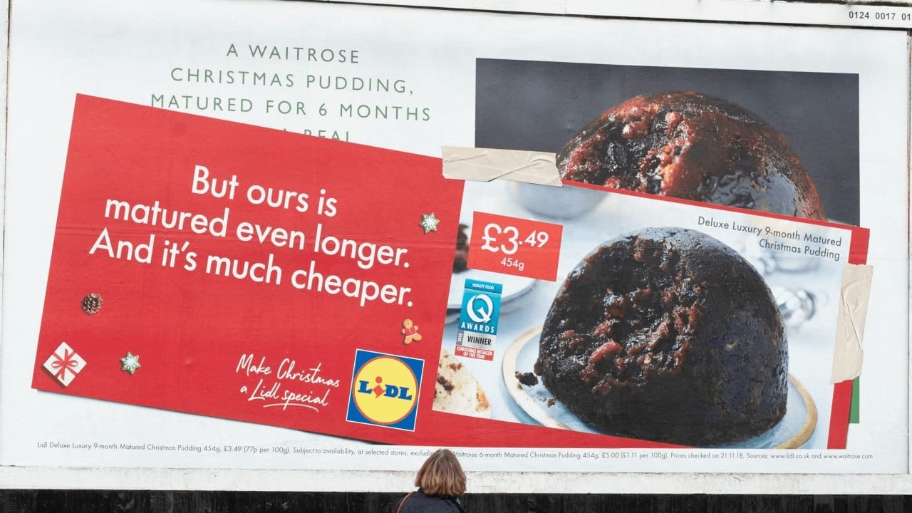 supermarket billboard ad
