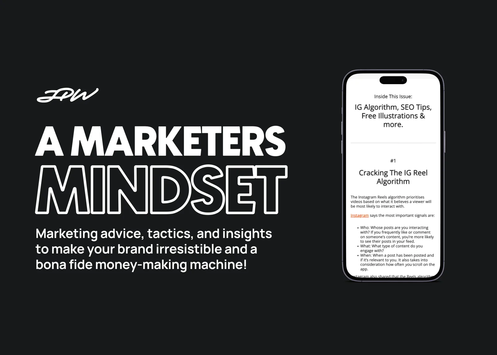 A Marketer's Mindset newsletter