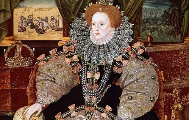 Painting of Queen elizabeth i of england.