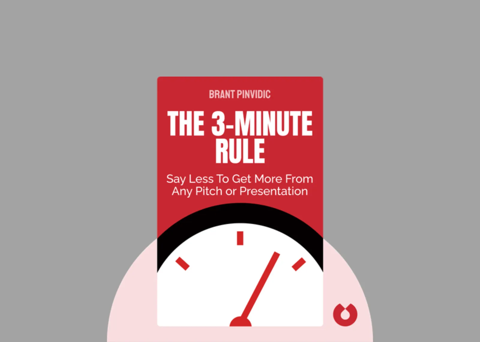 A book cover for the book titled 'The 3-Minute Rule' by Brant Pinvidic