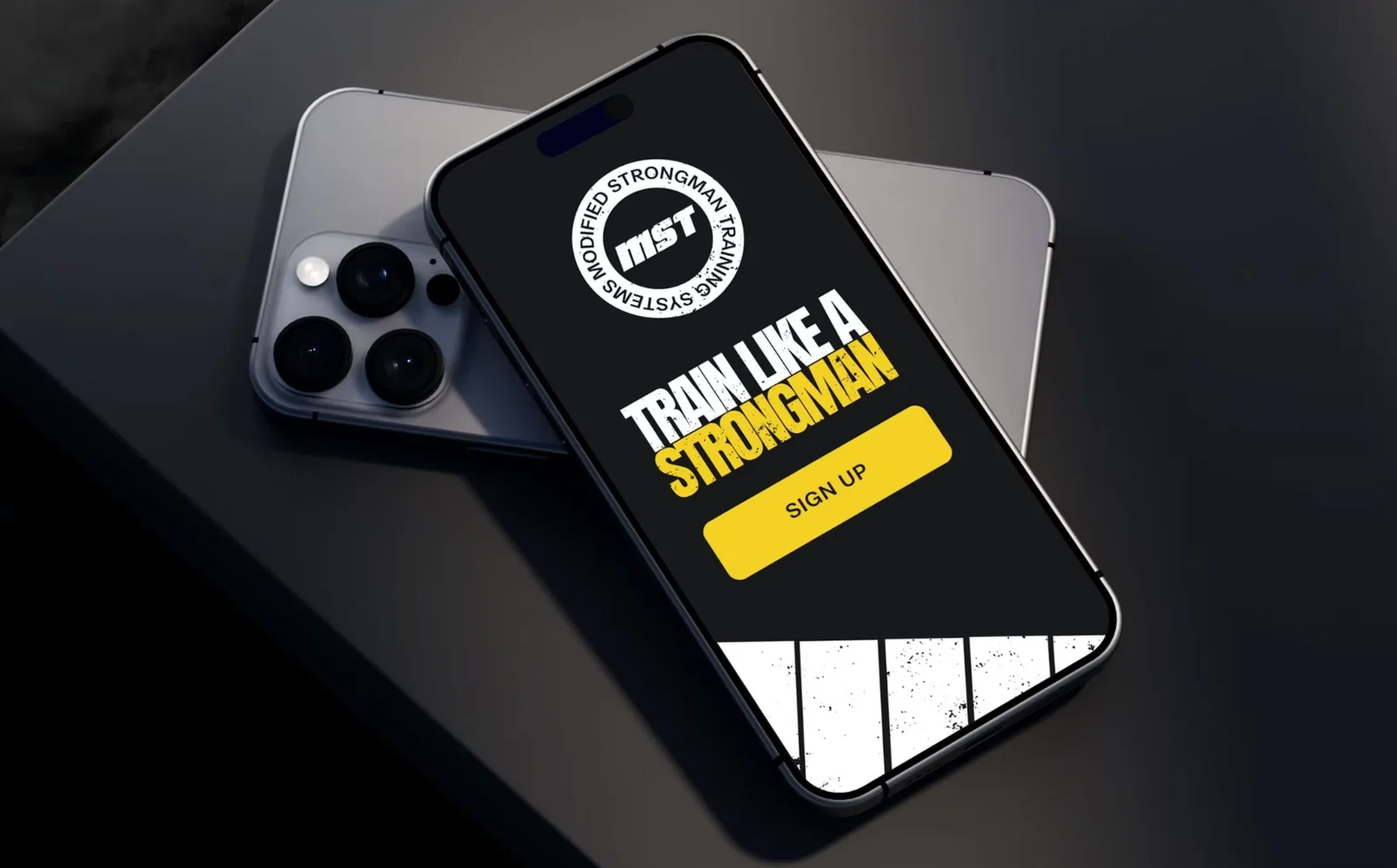 MST Systems identity and website presented on a phone