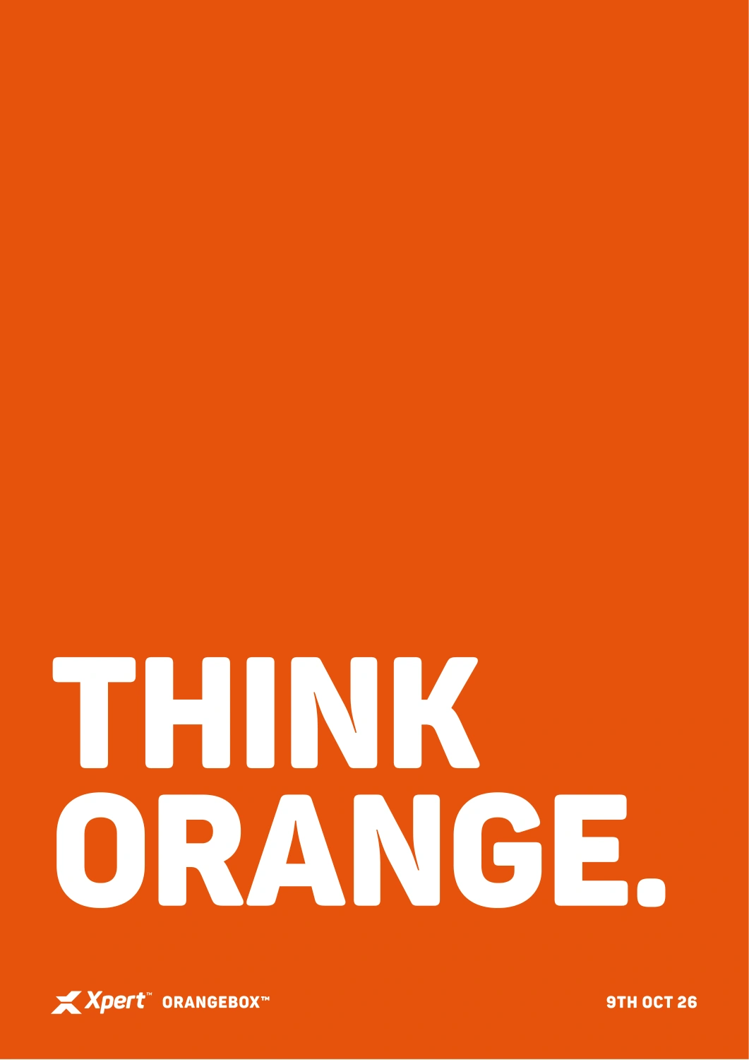 Think Orange internal campaign poster